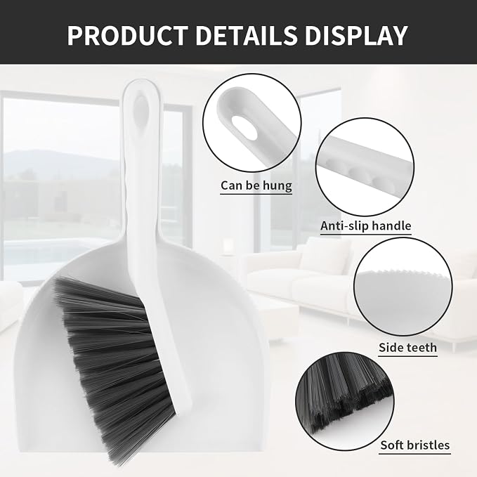 Small Broom and Dustpan Set, Dustpan and Brush Set, Small Brush and Dustpan Set - Image 5