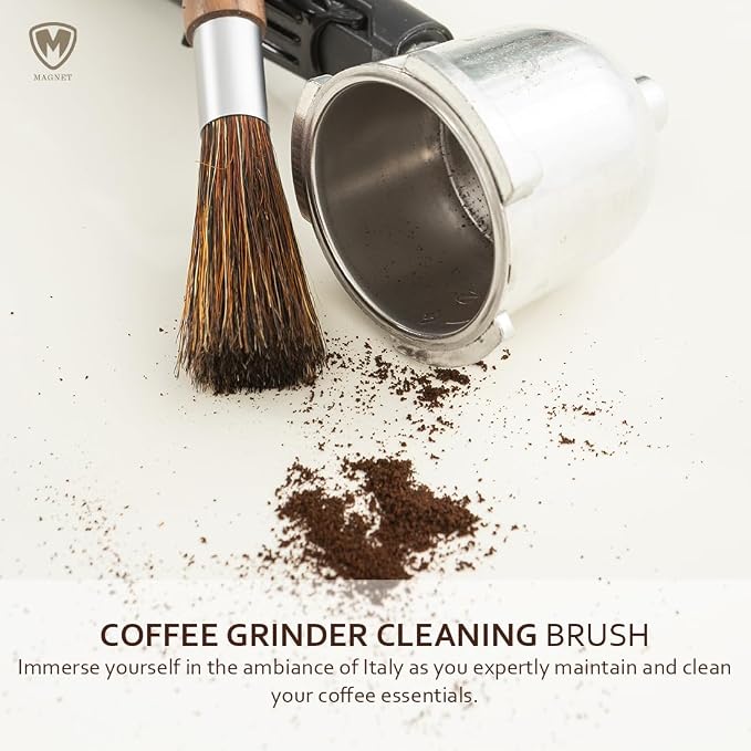 Magnet Professional Coffee Grinder Cleaning Brush Coffee Brush Handling - Image 7