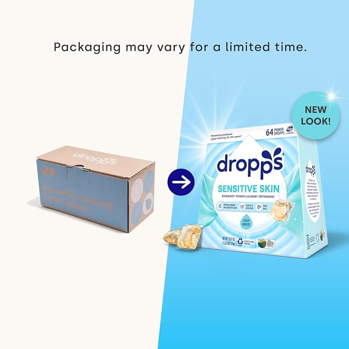 Dropps Sensitive Skin Laundry Detergent Pods, Crisp Breeze - Image 7