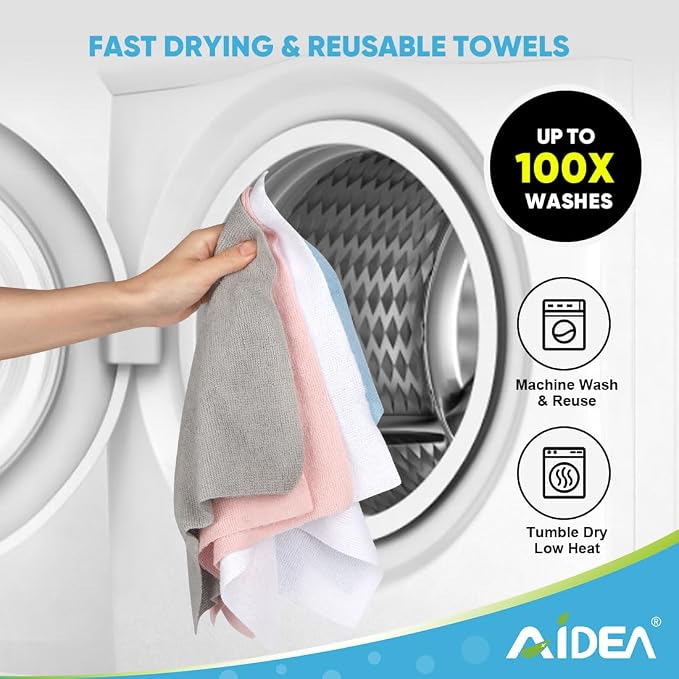 AIDEA Microfiber Cleaning Cloth Roll 165 Sheets, Tear Away Microfiber Towels - Image 6