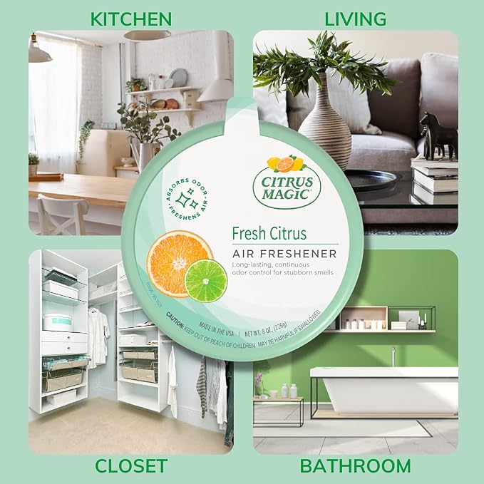 Citrus Magic Odor Absorbing Solid Air Freshener Fresh Citrus - Image 4