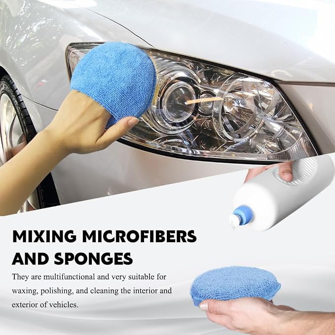 10PCS Wax Applicator Pads, Polishing Pad, Car Buffing & Detail Foam Wax - Image 5
