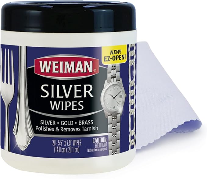 Weiman Jewelry Polish Cleaner and Tarnish Remover Wipes by Weiman