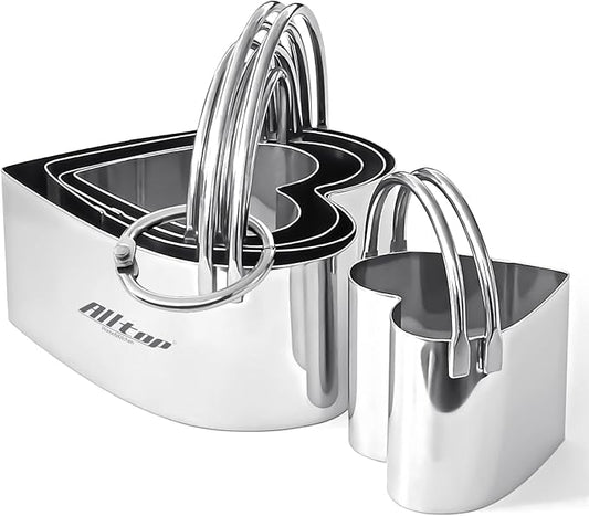 ALLTOP Biscuit Cutters with Handle, Stainless Steel Cookie Cutter, Professional by ALLTOP