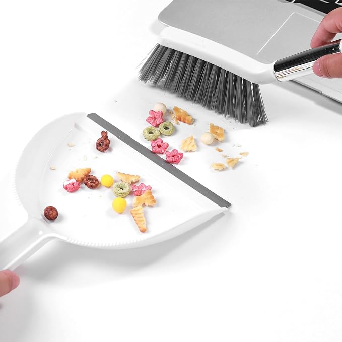 NACENA Mini Broom and Dustpan Set, Small Dust Pan and Brush Set - Image 7