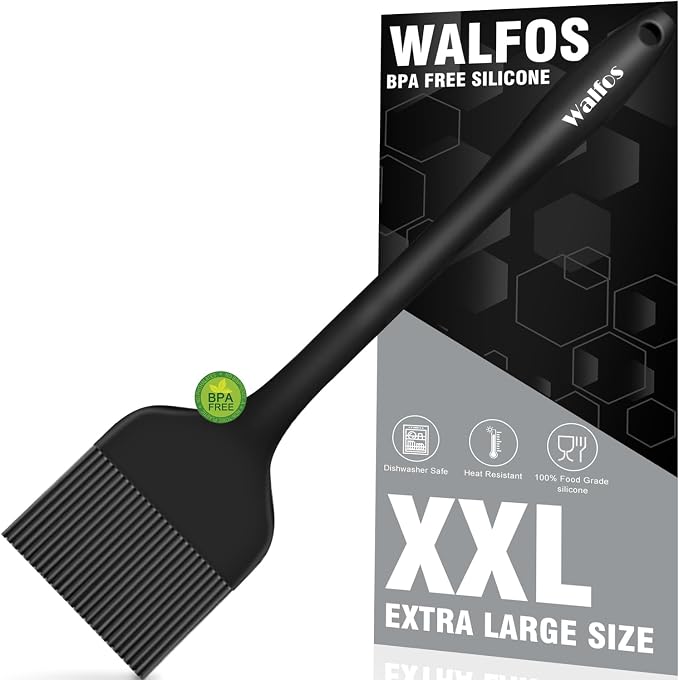 WALFOS Extra Large Silicone Basting Pastry Brush, 2.5 inch Wide Bristle Butter by Walfos