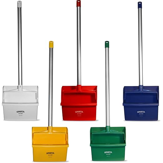 SPARTA Upright Dustpan with Aluminum Handle, Serrated Edge - Image 5