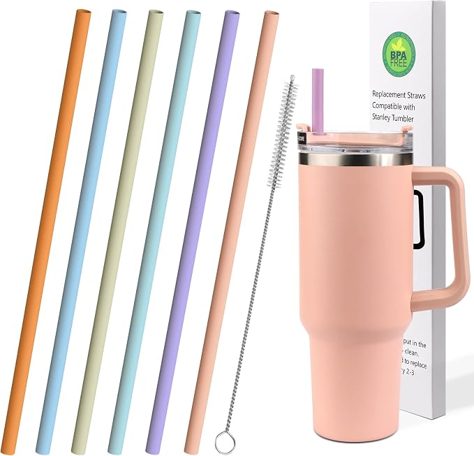 AIERSA 6 Pack Pastel Colors Straw by AIERSA
