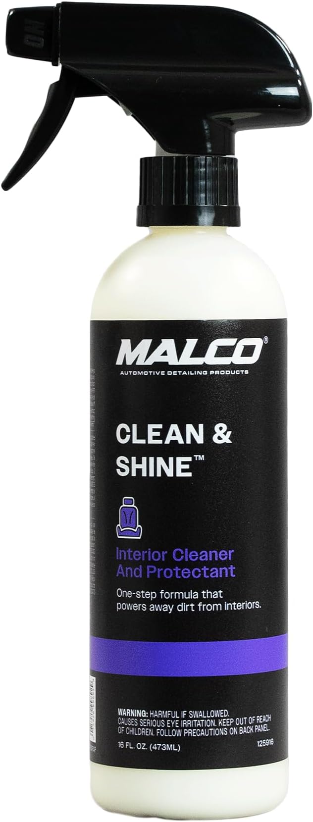 Malco Clean & Shine Interior Car Cleaner and Dressing – Restore Leather by MalcoProductsInc