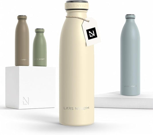 LARS NYSØM Stainless Steel Insulated Water Bottle 12oz 17oz 25oz 34oz 51oz | by LN