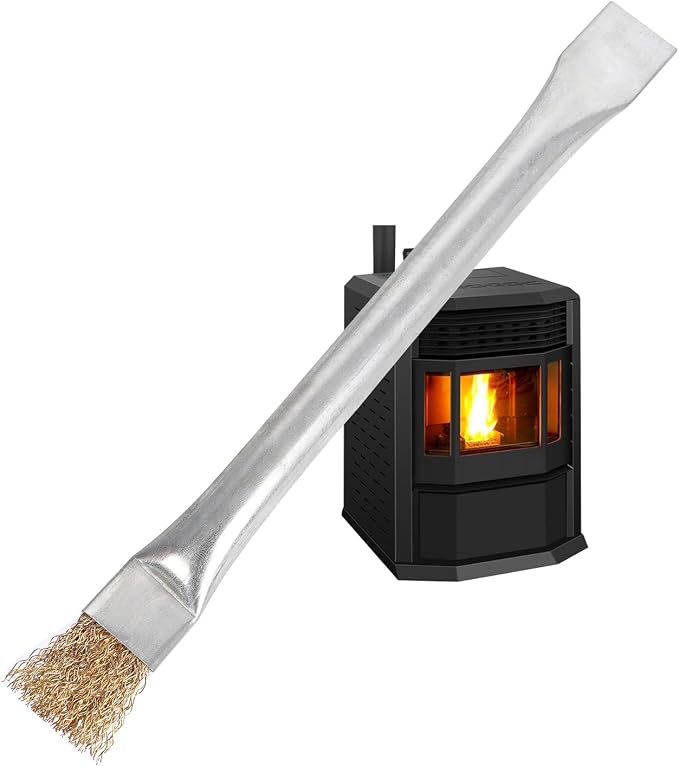 Professional Steel Wire Brush for Pellet Stove Cleaning, Steel Brush by Unknown