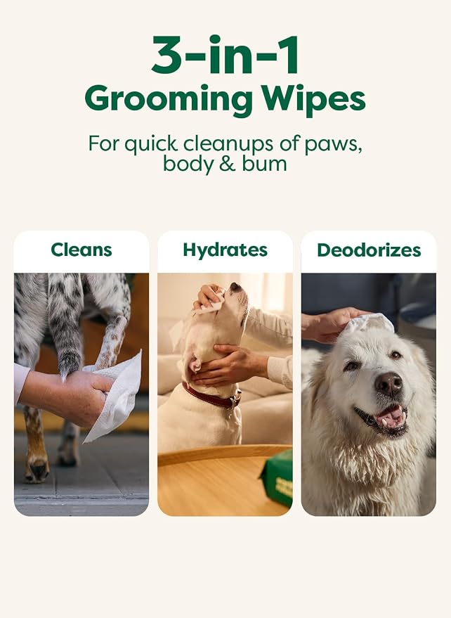 Earth Rated XL Pet Wipes for Dogs & Cats, Unscented Hypoallergenic, 60 Ct - Image 5