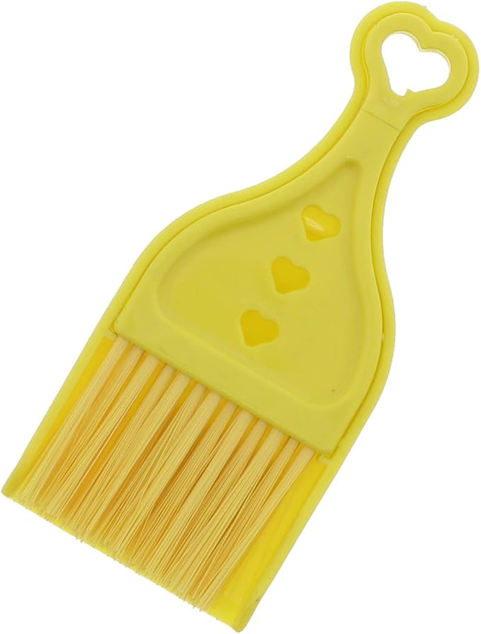 Yellow Mini Dustpan with Brush - Image 2