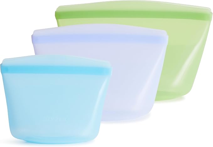 Stasher Premium Silicone Reusable Food Storage Bags, Lunch Bag, Travel by Stasher