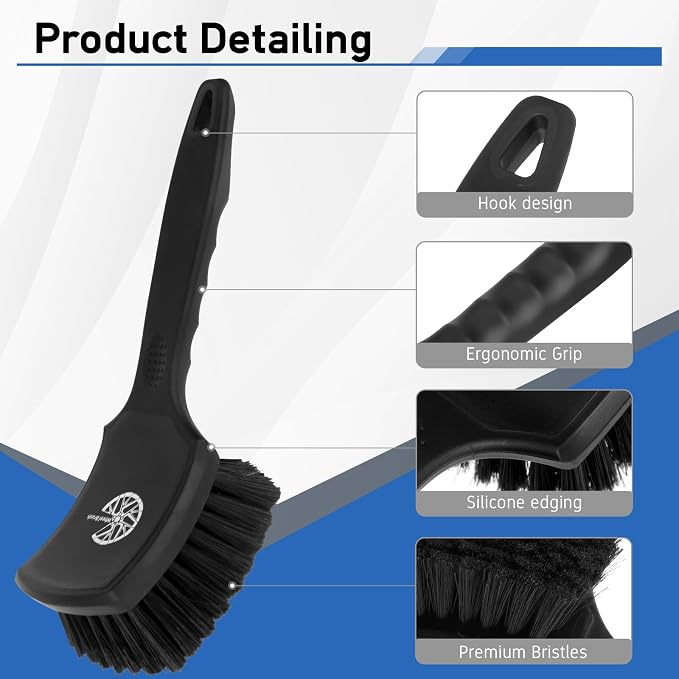 2Pack Car Tire & Wheel Brush Set - Image 3