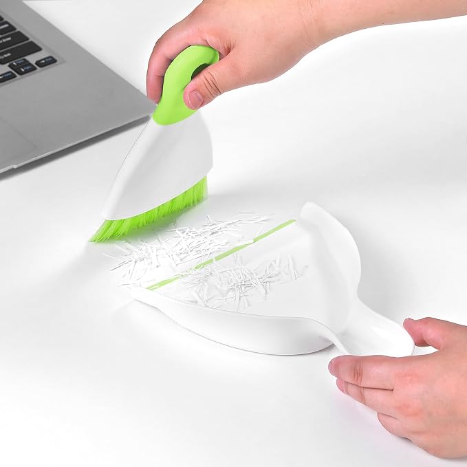 NACENA Mini Dustpan and Brush Set 2 Pack, Small Broom and Dustpan Set Dust Pan - Image 7