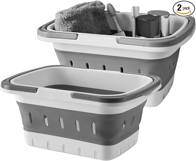 Portable Folding Plastic Bath Caddy by Unknown