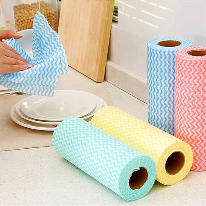 Disposable Towels Wipe Dish Cloths Reusable Towels Handy Wipes Quick-Dry 50 - Image 2