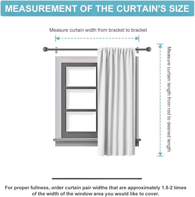 RYB HOME Blackout Curtains for Bedroom, Window Shades Thermal Insulating - Image 8