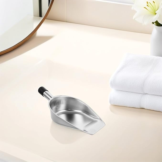 Milisten Small Stainless Steel Handheld Dustpan Shovel, Thickened Metal - Image 5