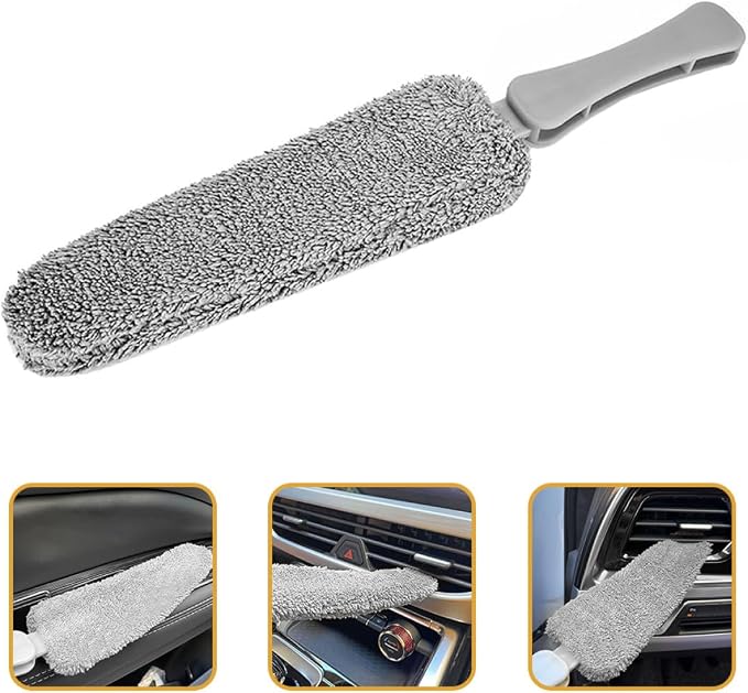 Car Air Vent Cleaning Brush Car Detailing Air Outlet Duster - Image 8