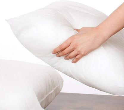 20 x 20 inches Pillow Inserts, Set of 4 Hypoallergenic Brushed Microfiber Liner Down Alternative Filled Square Cushion Throw Pillow