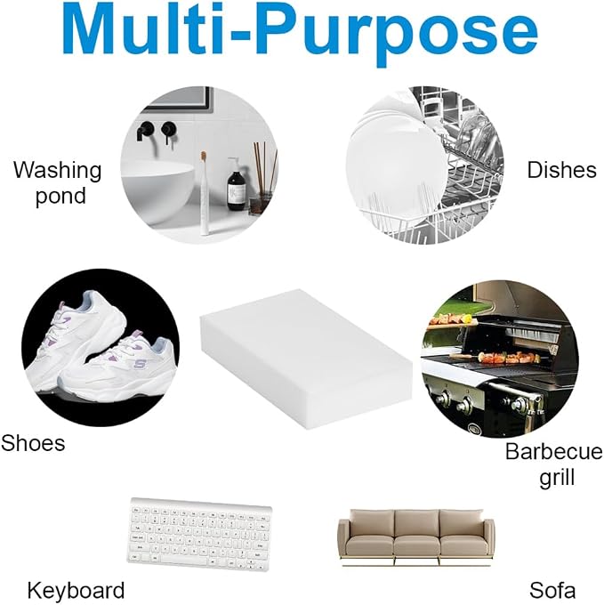 Magic Sponge Eraser Multi-Functional Melamine Sponge Foam Pads Extra Thick - Image 6