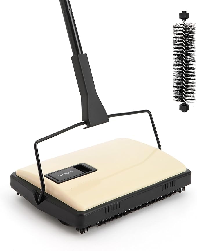 Yocada Manual Carpet Sweeper Cleaner Household Sweeper Lightweight Hand Push by Yocada