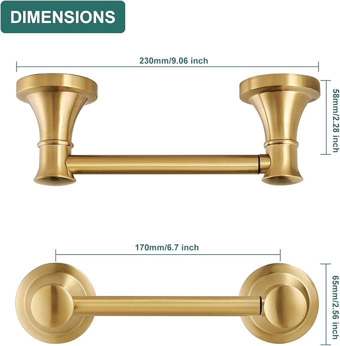 Hoimpro Wall Mounted Rustproof Toilet Tissue Paper Holder Bathroom Accessories - Image 4