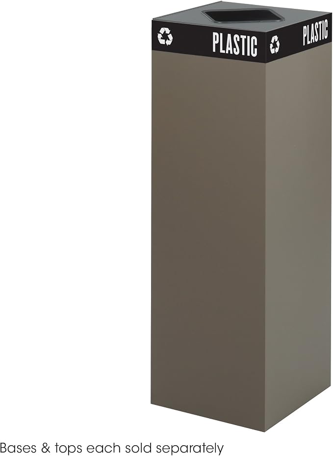 Safco Products 2984BR Public Square Recycling Receptacle Base by SafcoProducts