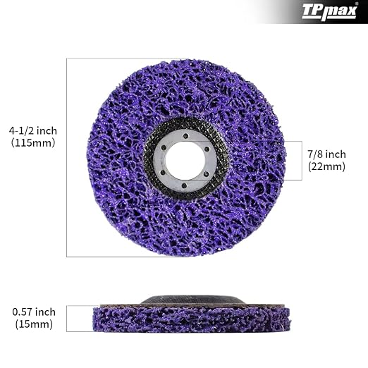 4-1/2" x7/8'' Stripping Discs Rust Remover Wheel Remove Paint and Oxidation - Image 2