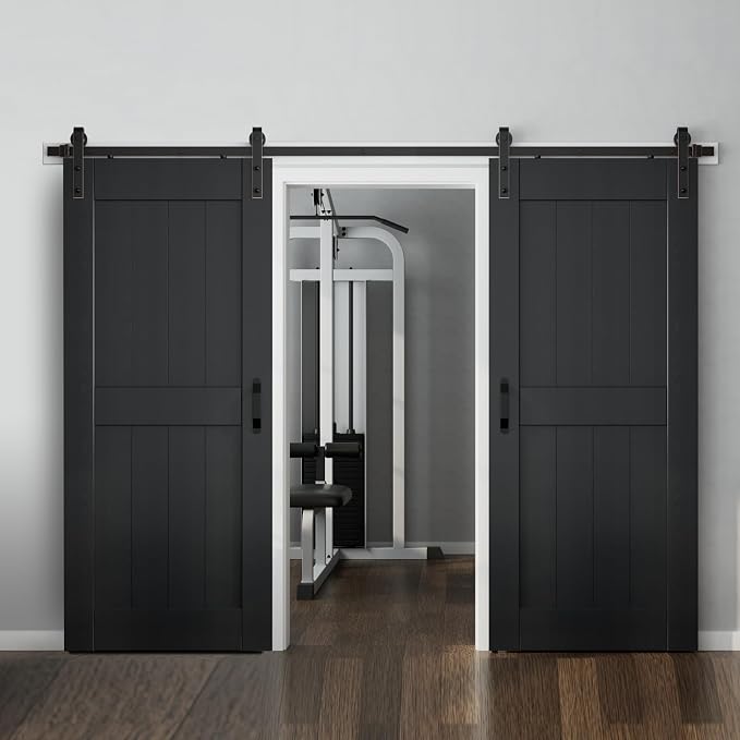 ORB Oil Rubbed Bronze Sliding Barn Door Hardware Kit - Image 5