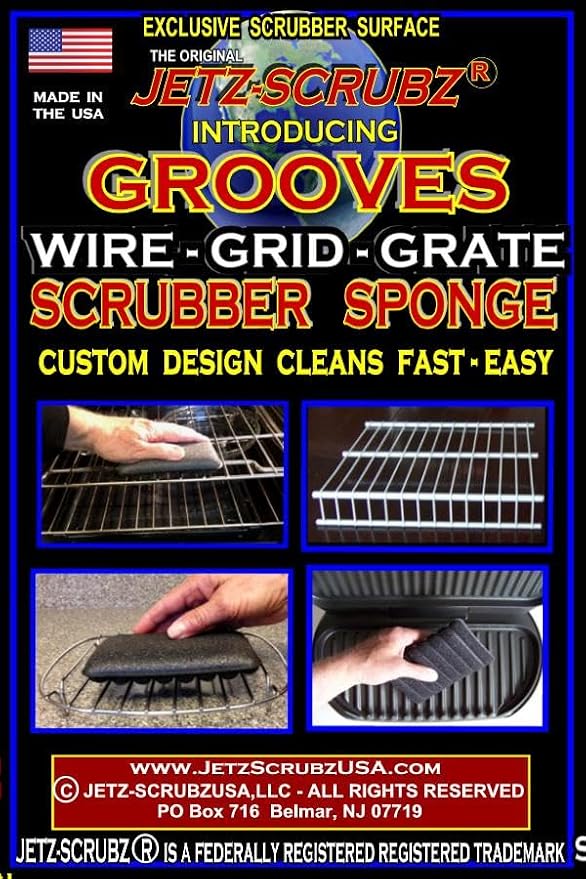Jetz-Scrubz Grooves Scratch-Free Scrubber Sponge - Image 3
