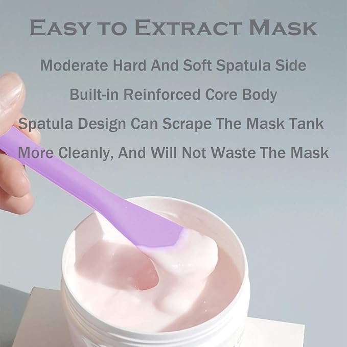 Silicone Facial Mask Applicator Face Masks Skincare Brush Facial Scrubber - Image 5