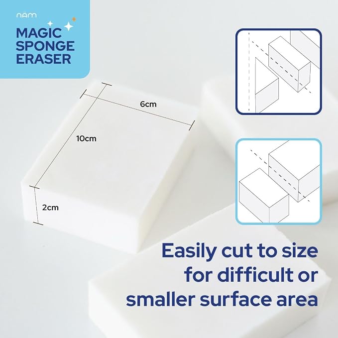 Magic Sponge Cleaning Eraser, 50 Pack Melamine Foam Cleaning Pads, Sink & - Image 2
