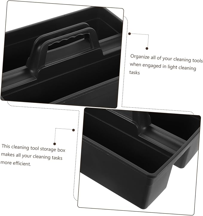 balacoo 1pc Compartment Plastic Cleaning Tool Carrier Compact Organizer - Image 9