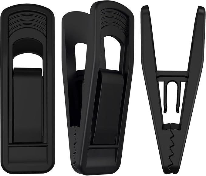 Hanger Clips Perfect for Velvet Hangers, Non-Slip Plastic Clips Pant Skirt by TOFIIGREM
