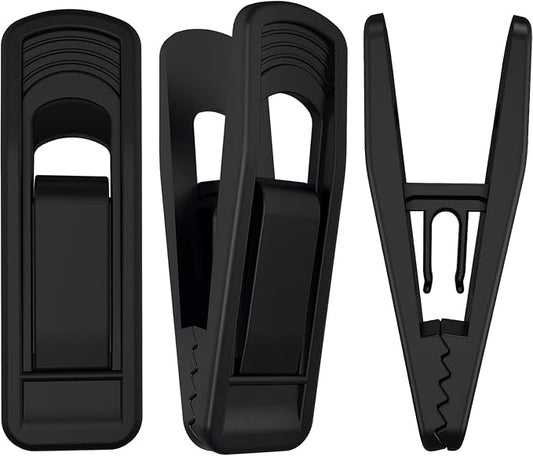 Hanger Clips Perfect for Velvet Hangers, Non-Slip Plastic Clips Pant Skirt by TOFIIGREM