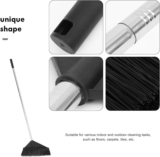Veemoon Heavy Duty Stiff Bristle Outdoor Broom - Image 3