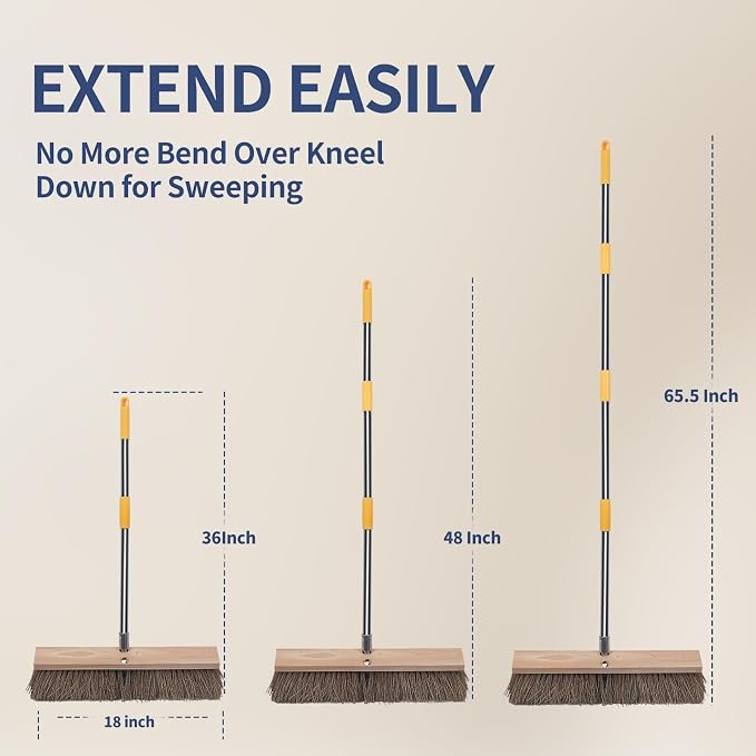 18" Push Broom Outdoor Heavy Duty - Image 5