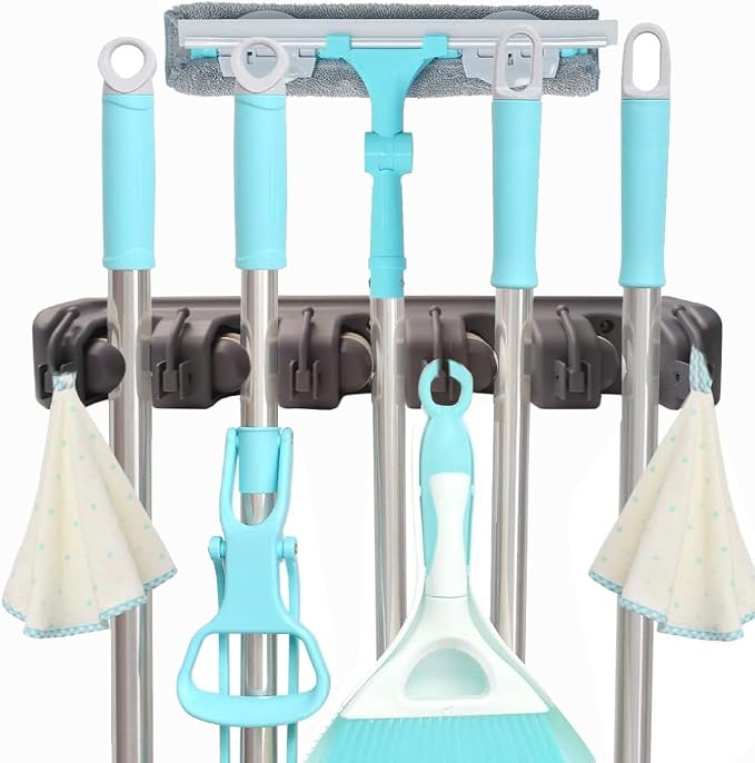 C-CHAIN Mop and Broom Holder, 5 Position by C-CHAIN