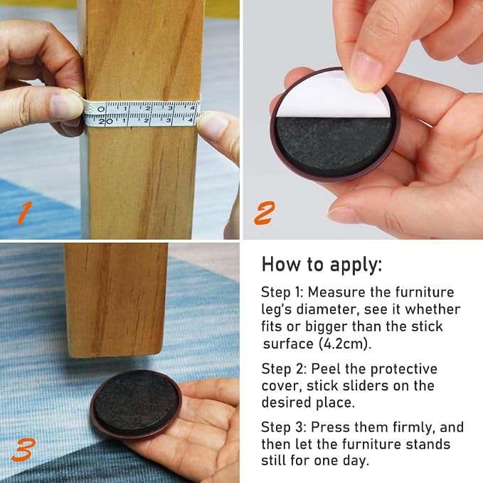 2 inches Stick Furniture Sliders - Image 4