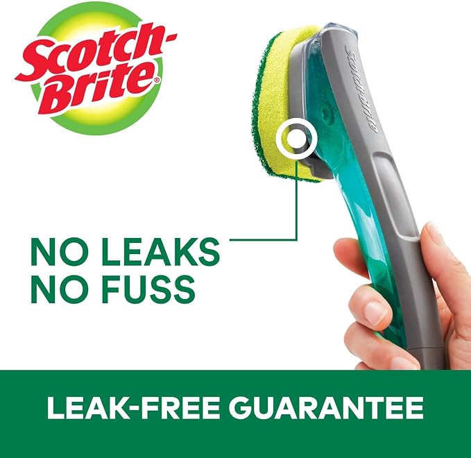 Scotch-Brite Heavy Duty Advanced Soap Control Dishwand Kit, Includes 1 Wand & 5 - Image 3