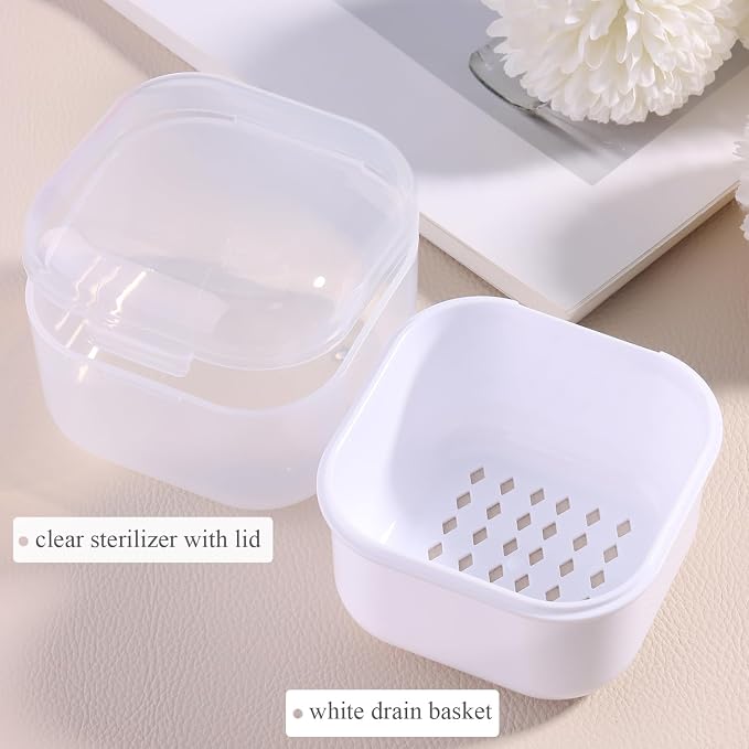 1Pcs Nail Tool Sterilizer, Nail Drill Bits Cleaning Box Disinfection Container - Image 3