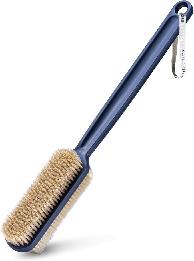 MainBasics Back Scrubber for Shower – Long Handle Dual-Sided Brush for Body by MainBasics