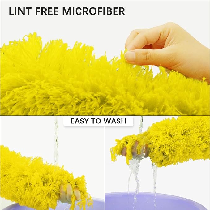 DELUX Microfiber Feather Duster Extendable Cobweb Duster - Image 6
