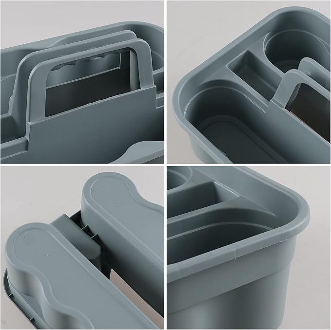 Drephia 6 Pack Cleaning Caddy, Plastic Carry Caddy - Image 3