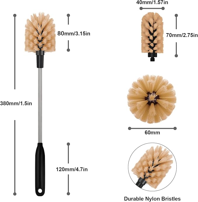 2-in-1 Long Handle Bottle Brush - Image 5