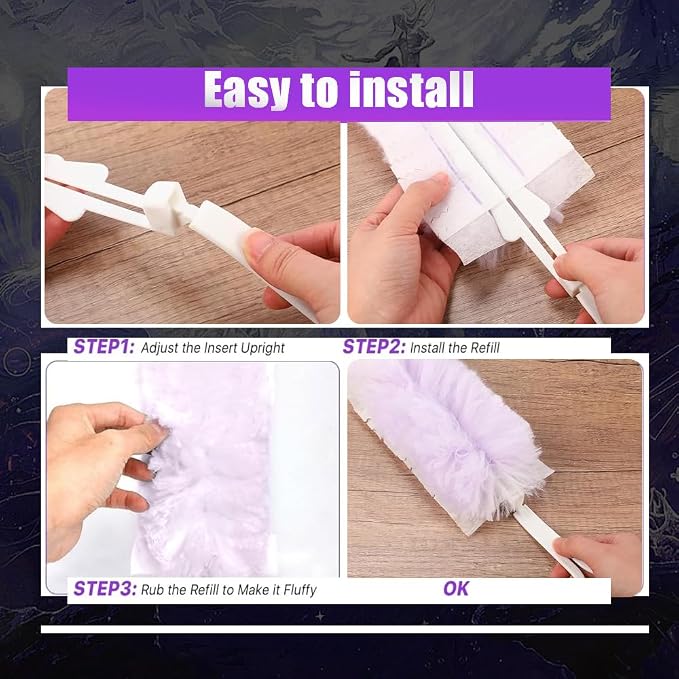 Duster Refills Compatible with Swiffer Duster, Heavy Duty Multi Surface Duster - Image 2