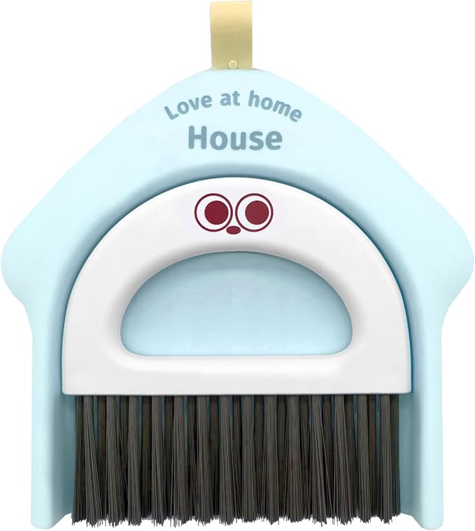 Small Dustpan and Broom Set, Mini Handheld Dust pan by BSMstonehouseholdsupplies